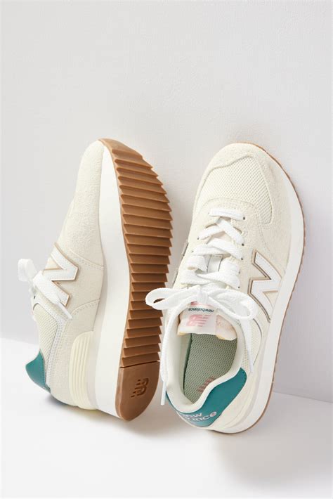 new balance 574+ platform sneaker.